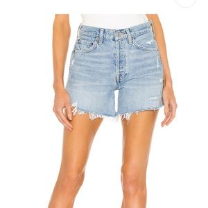 AGOLDE Parker Long Denim Shorts, size 26